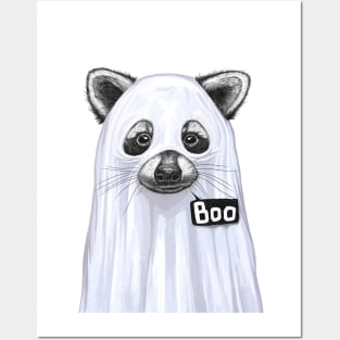 Raccoon Boo Posters and Art